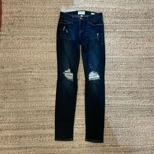 Frame Denim Le Skinny de Jeanne in Pembridge Grove (Dark Wash) - Size 26